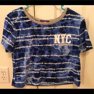 Hot Gal NYC Tie Dye Crop Top Shirt Size Medium